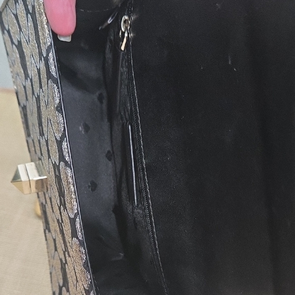 Kate Spade Black and Gold Satchel with Luxurious Accents EUC - Picture 10 of 16